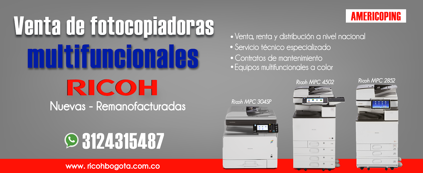 FOTOCOPIADORAS RICOH - VENTA - SERVICIO TECNICO “