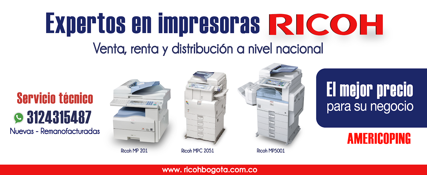 FOTOCOPIADORAS RICOH - VENTA - SERVICIO TECNICO “